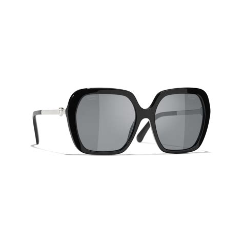 Square Sunglasses Acetate & Metal Dark Taupe 